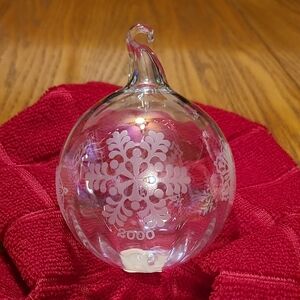 Princess House Exclusive Glass Snowflake Ornament